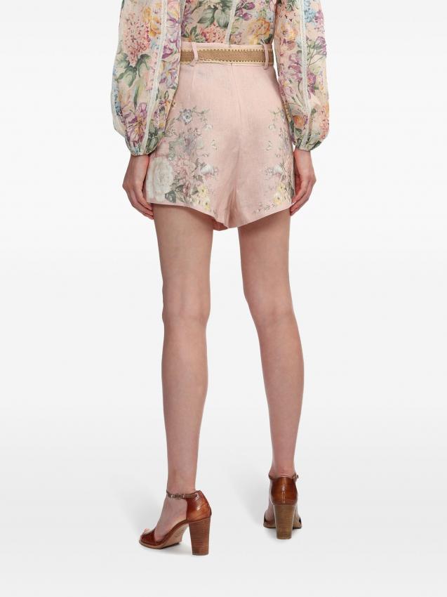 Zimmermann - Waverly floral-print linen shorts