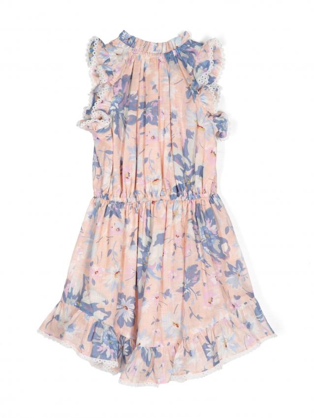 Zimmermann Kids - floral-print ruffled dress