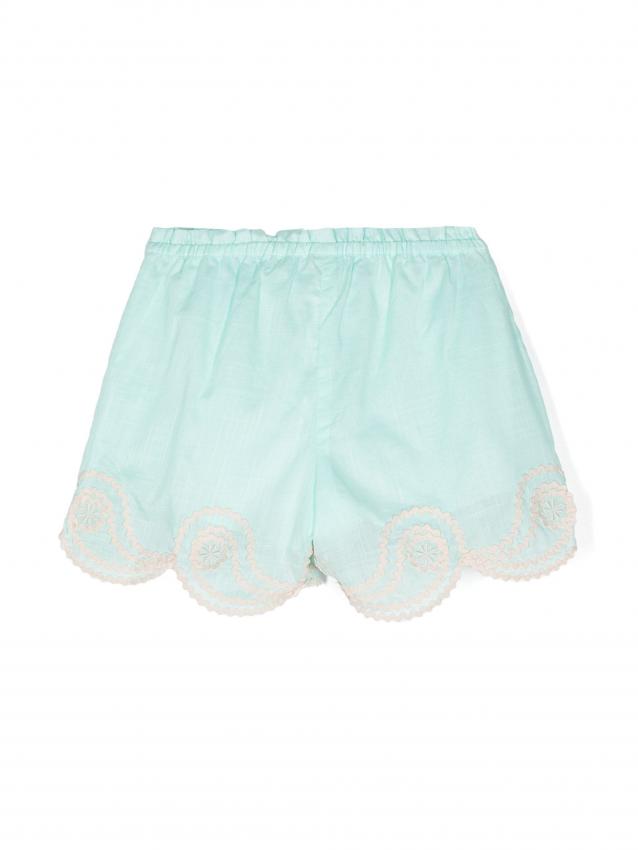 Zimmermann Kids - embroidered cotton shorts