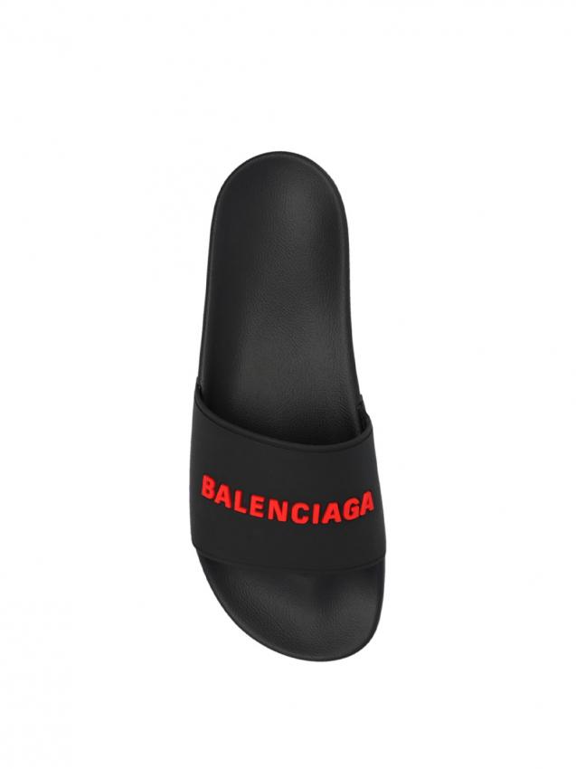 Balenciaga - logo pool slides