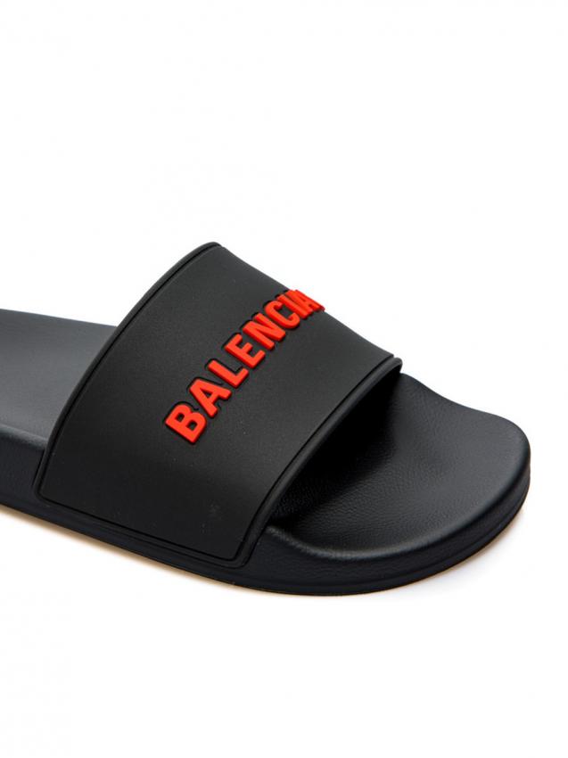 Balenciaga - logo pool slides