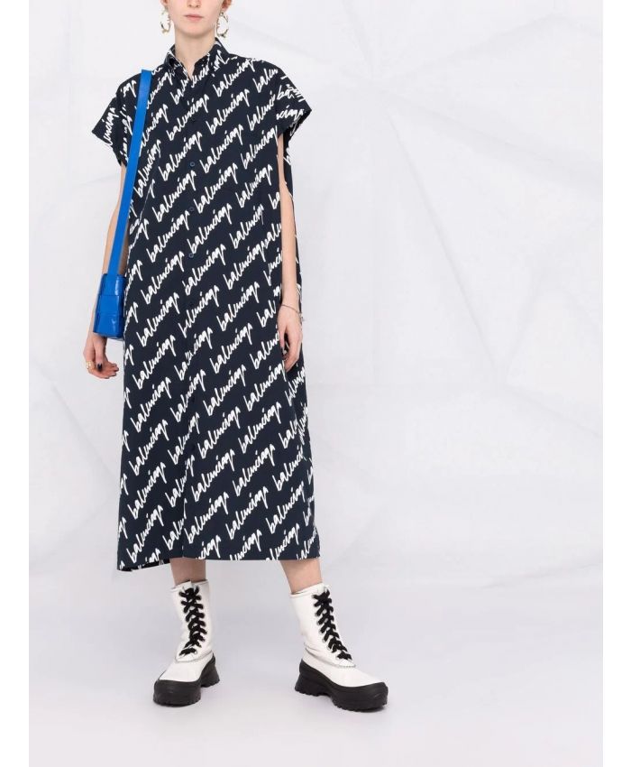 Balenciaga AdenKB Shirt Dress, ice cube-print T-shirt