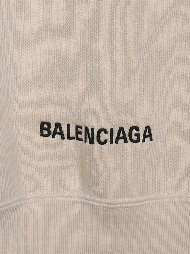 Balenciaga - zip up ivory hoodie