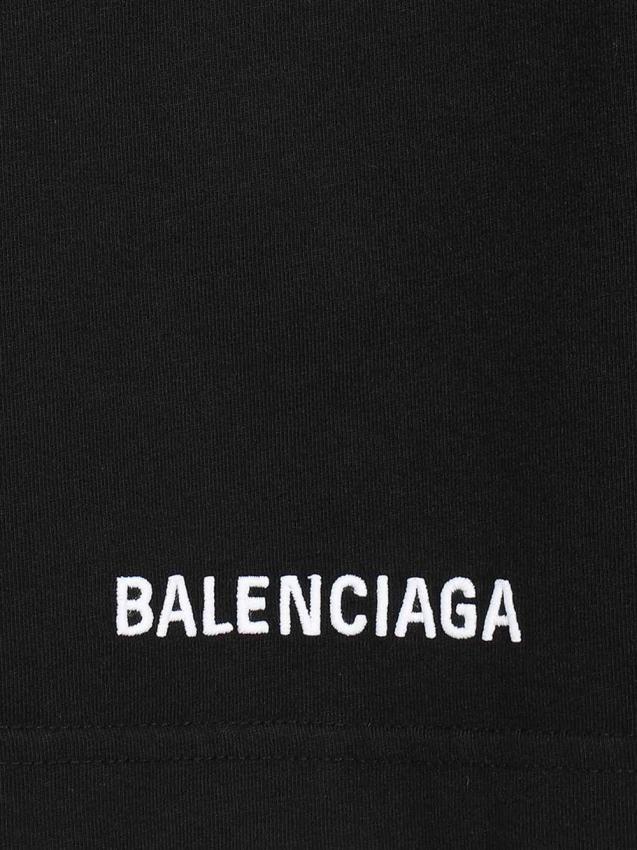 Balenciaga - black t-shirt logo white