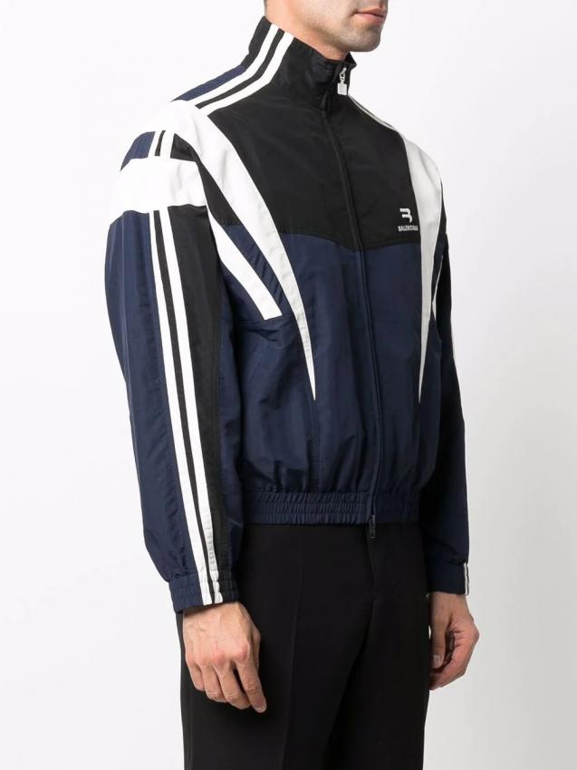 Balenciaga - striped logo track jacket