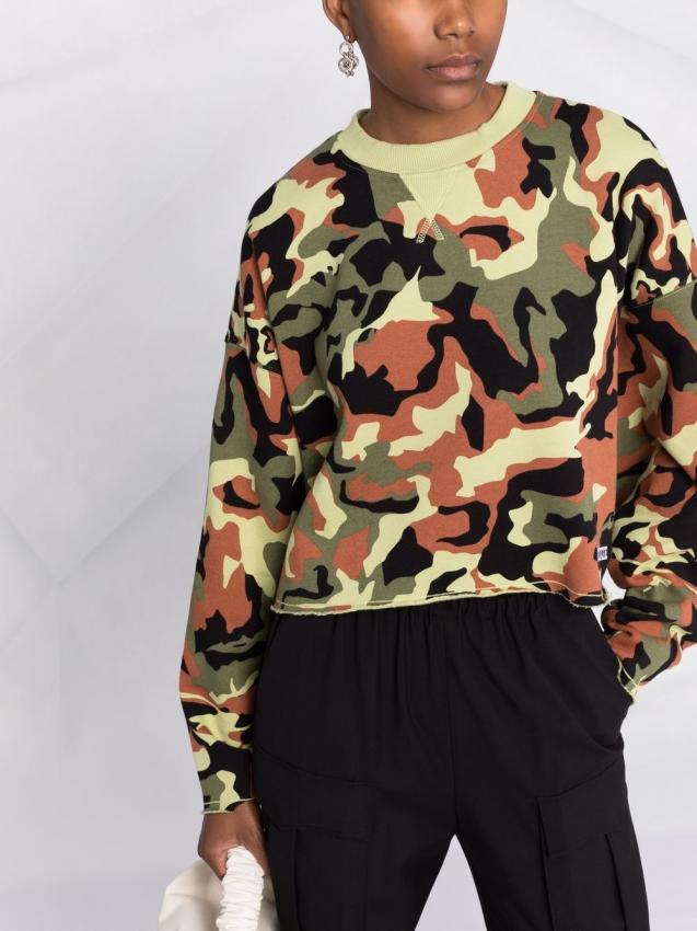 Rotate - camouflage-print organic-cotton sweatshirt