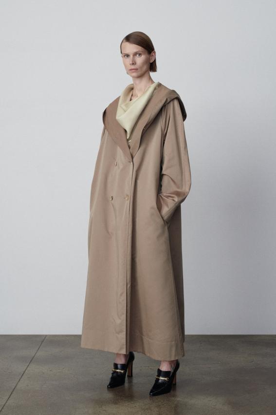 The Row - Augusta Coat in Cotton and Silk