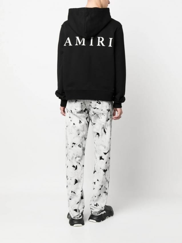 Amiri - logo-print zip-up hoodie