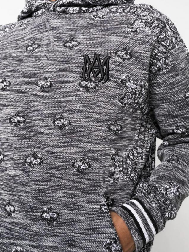 Amiri - logo-patch pullover hoodie