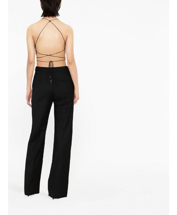 Area - cut-out straight-leg trousers