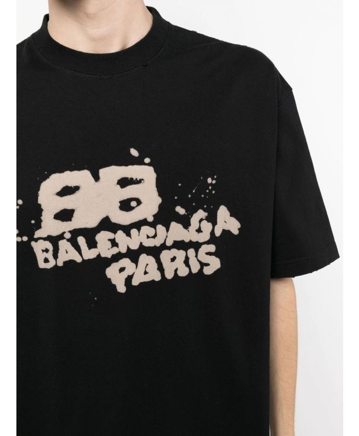 Balenciaga Bb Paris Icon T-Shirt