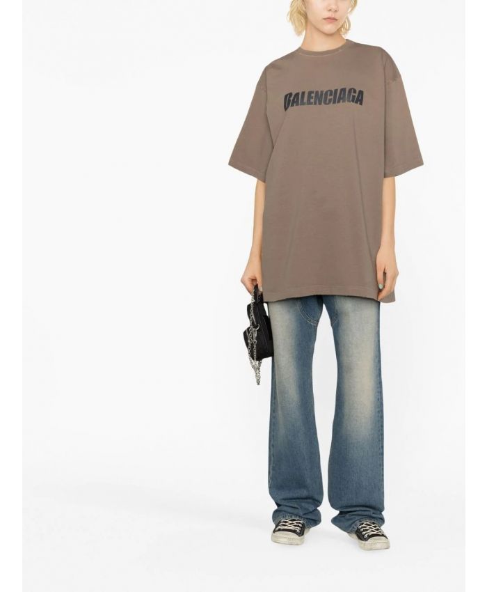 Balenciaga - logo-print cotton T-shirt