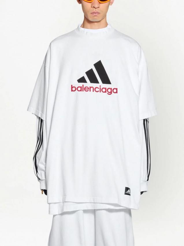 Balenciaga - x adidas logo-print T-shirt