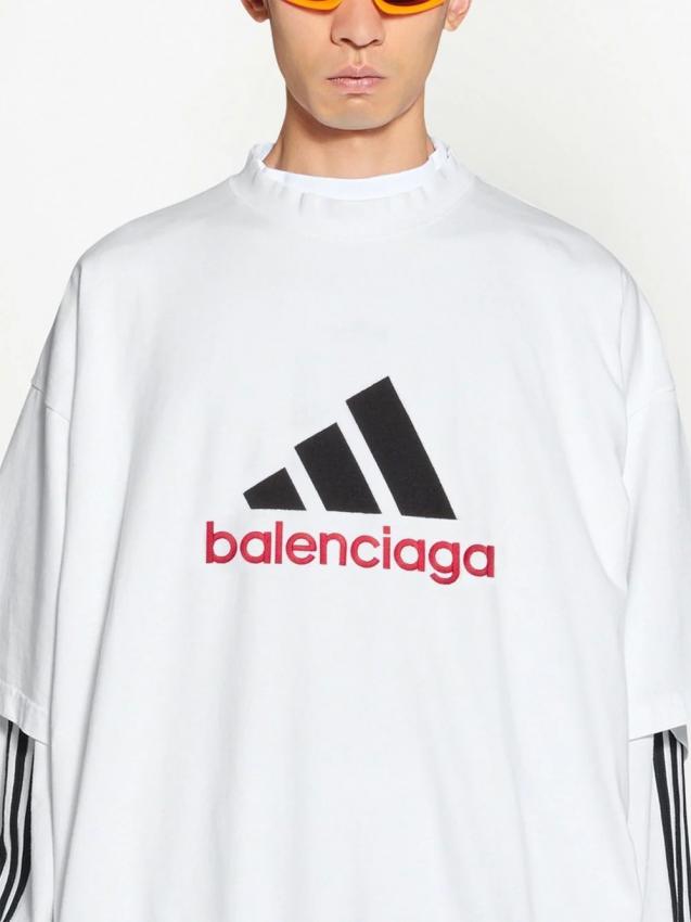 Balenciaga - x adidas logo-print T-shirt