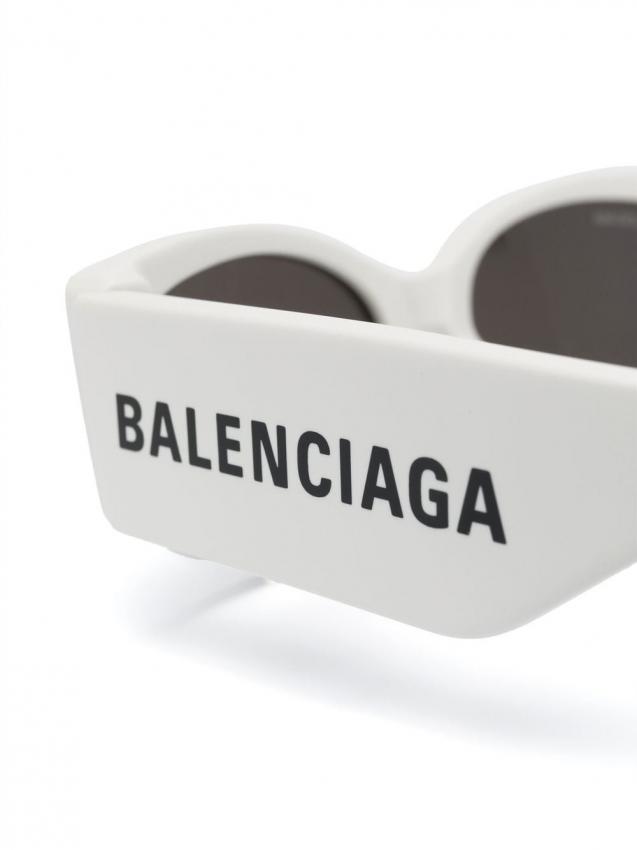 Balenciaga Eyewear - logo-print tinted-lenses sunglasses