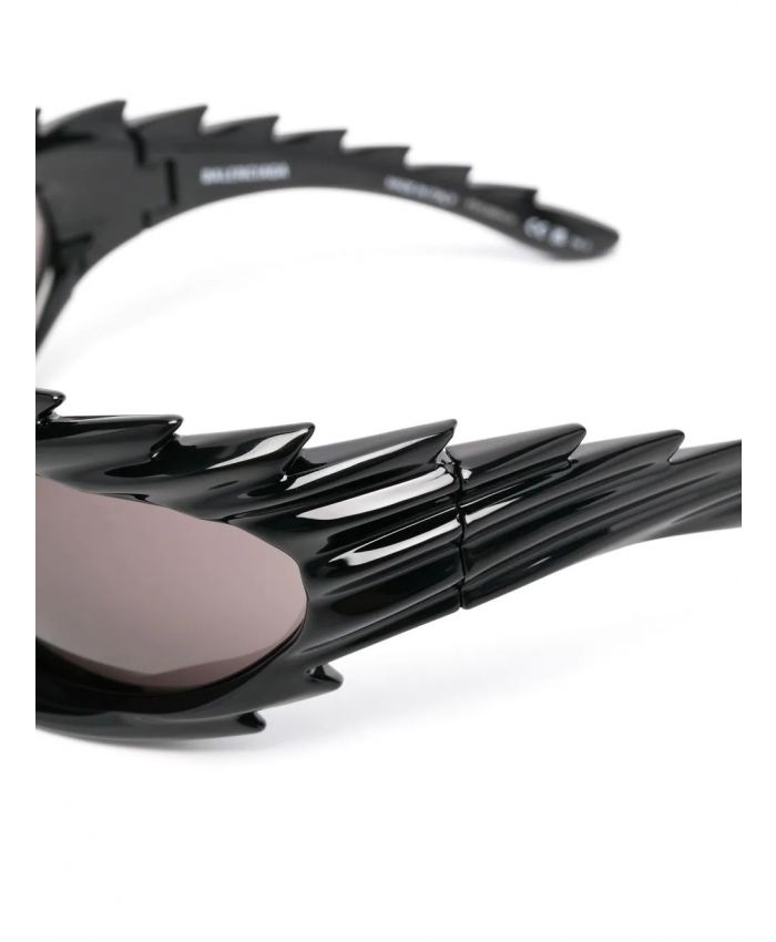 Balenciaga Eyewear - Spike biker-style sunglasses