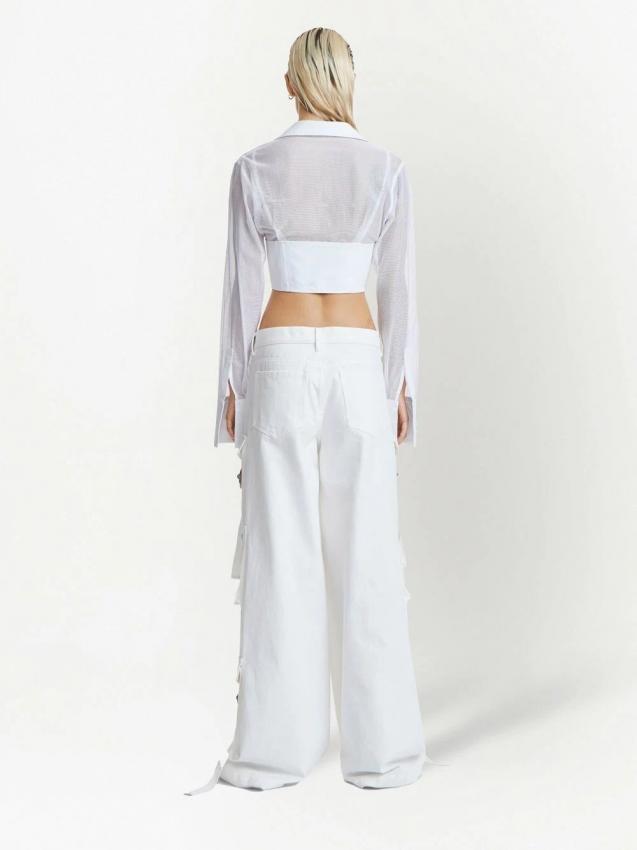 Dion Lee - corset-bodice long-sleeve top