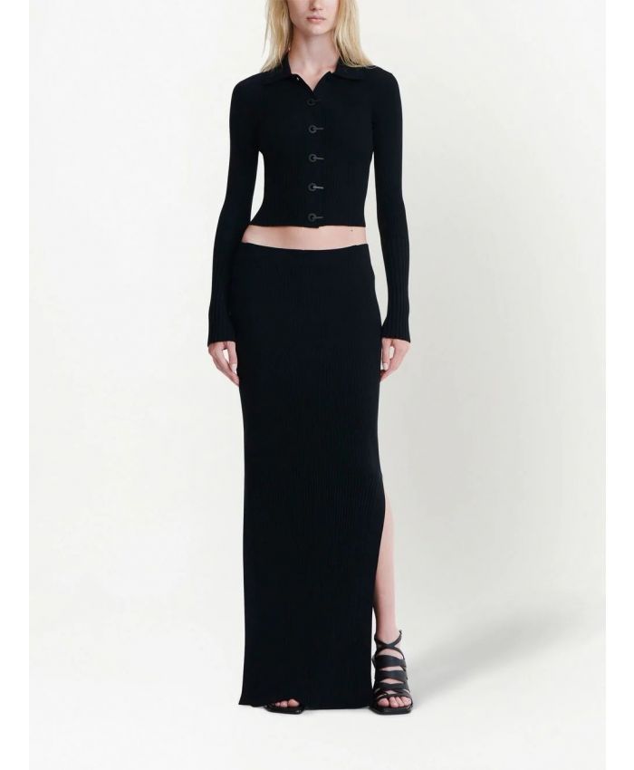 Dion Lee - Gradient ribbed-knit maxi skirt