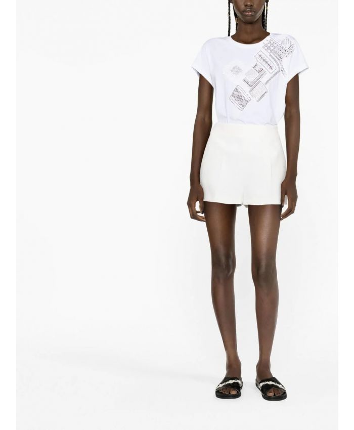 Ermanno Scervino - high-waisted tailored mini shorts