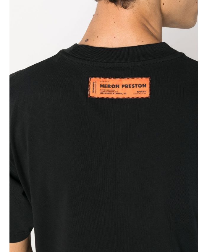 Heron Preston - logo-patch cotton T-shirt