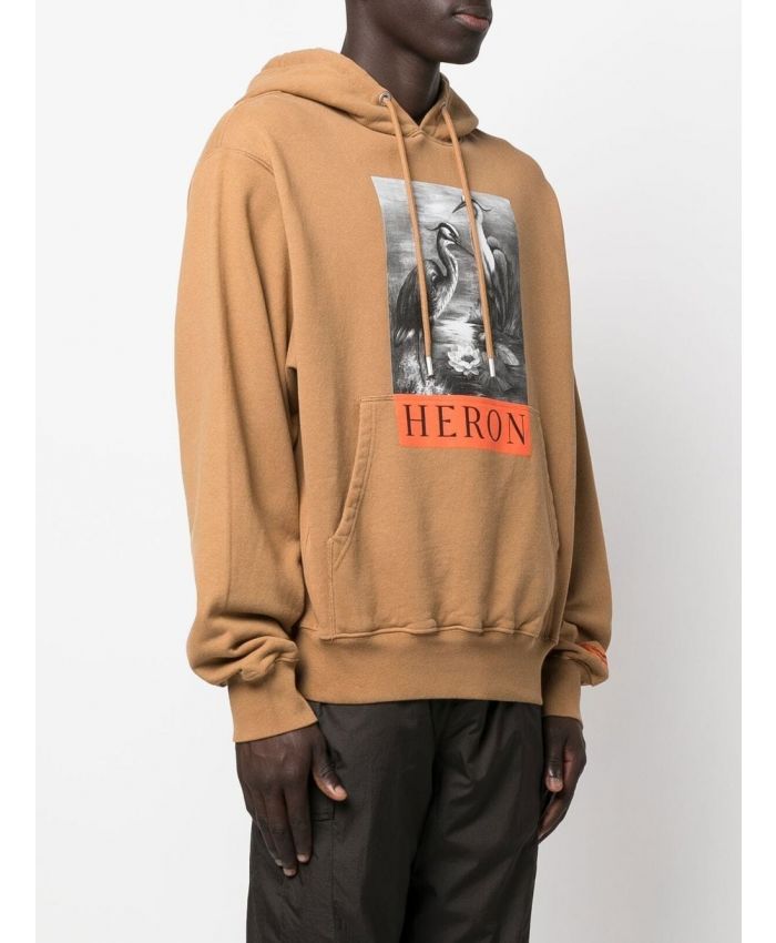 Heron Preston - Heron monochrome-print hoodie