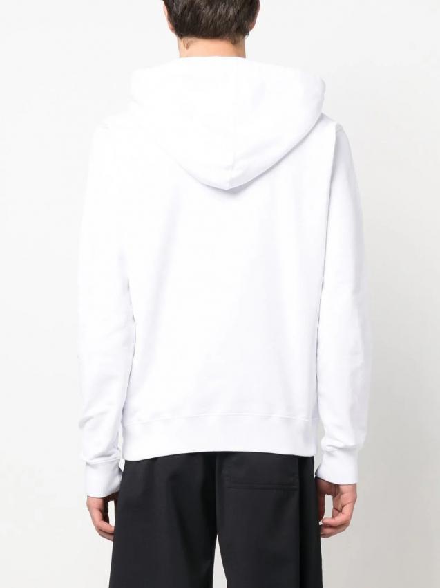 Lanvin - logo-embroidered cotton hoodie