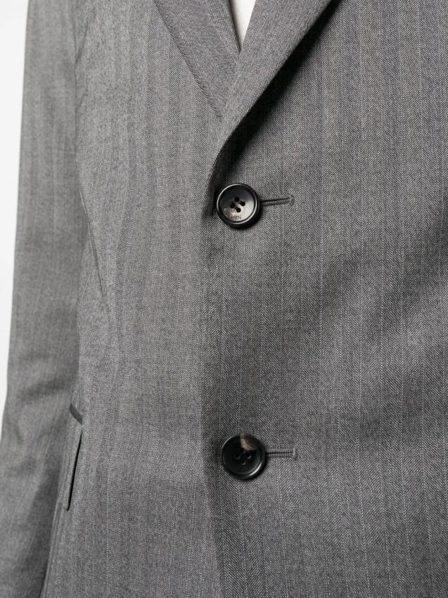 Lanvin - pinstripe single-breasted wool blazer