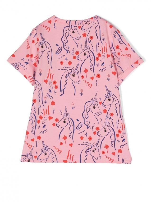 Mini Rodini - unicorn graphic-print T-shirt