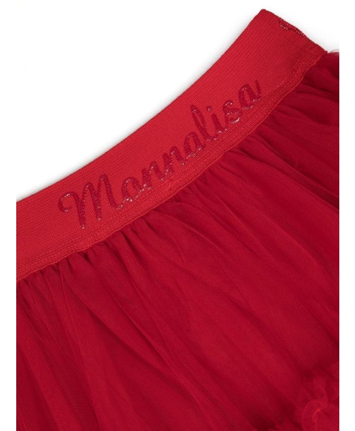Monnalisa - logo-waistband tutu skirt