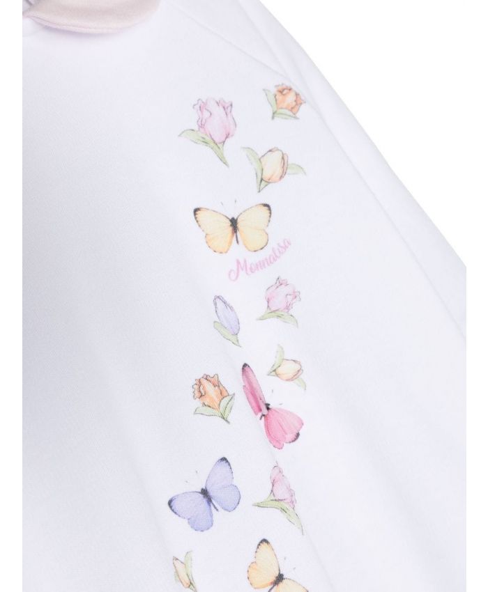 Monnalisa - butterfly-print babygrow set