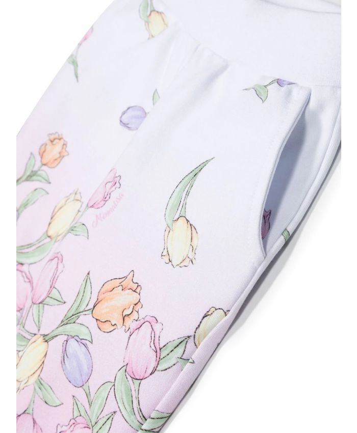 Monnalisa - floral-print track pants