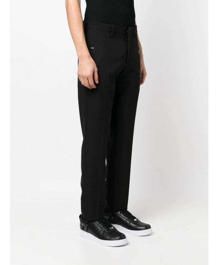 Off-White - logo-print tailored trousers