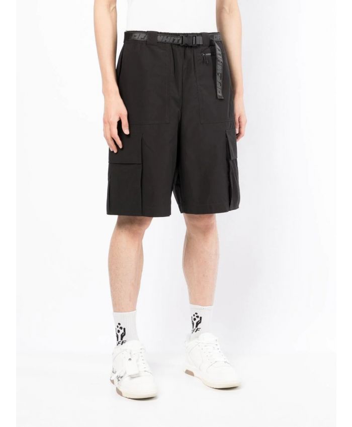 Off-White - Industrial-belt track shorts