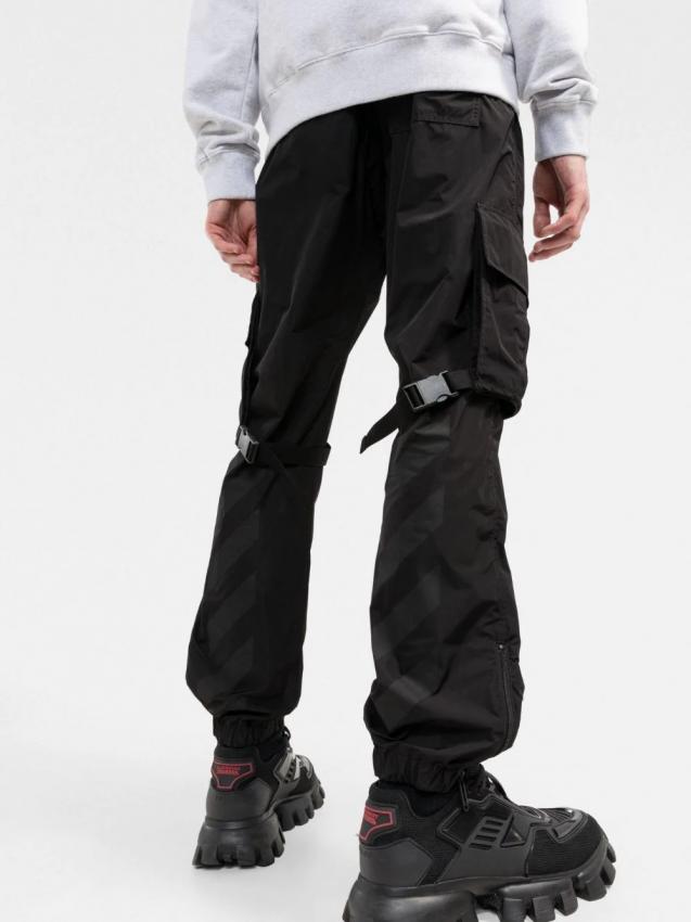 Off-White - straight-leg cargo trousers