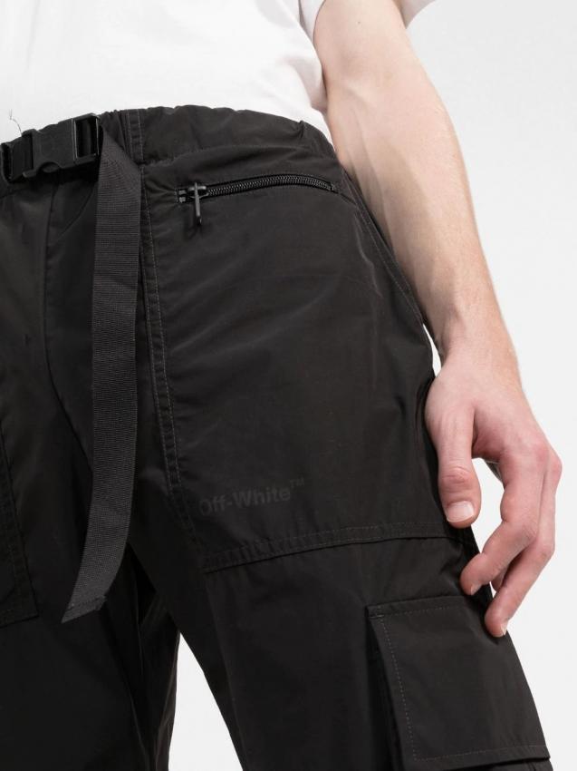 Off-White - straight-leg cargo trousers
