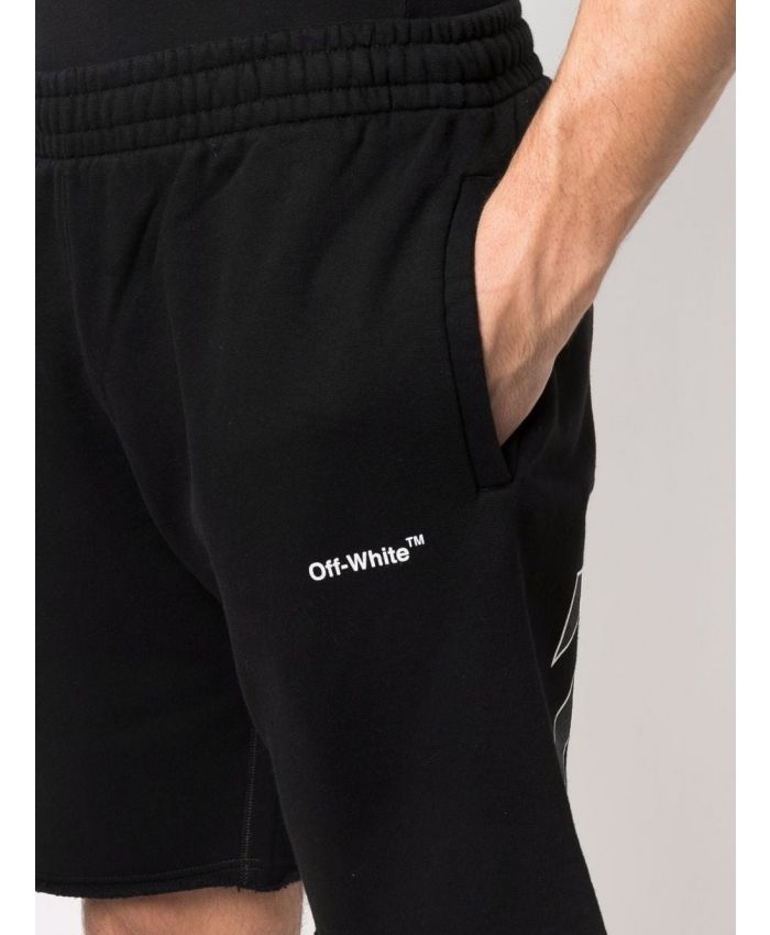 Off-White - Caravaggio Diag track shorts