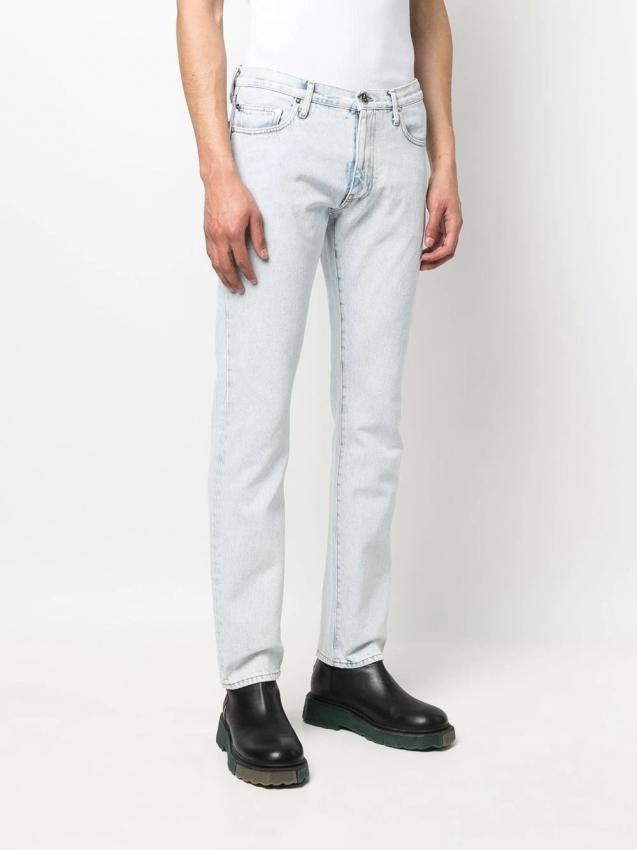 Off-White - Arrows-logo straight leg jeans
