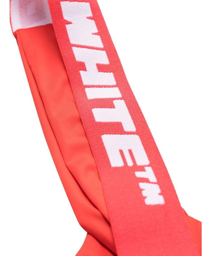Off-White - logo-strap one-piece swimsuit