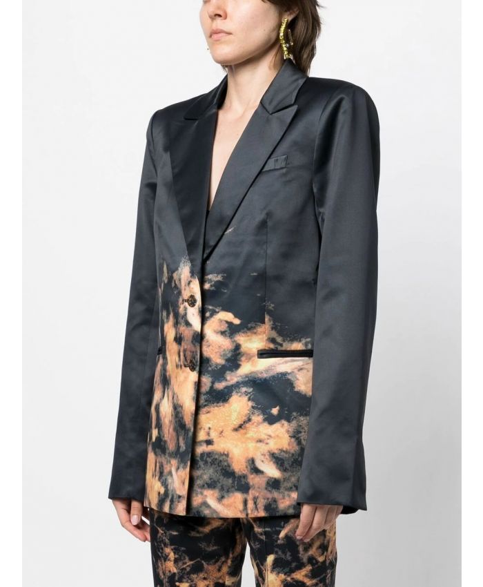 Rotate - oversized abstract-print blazer