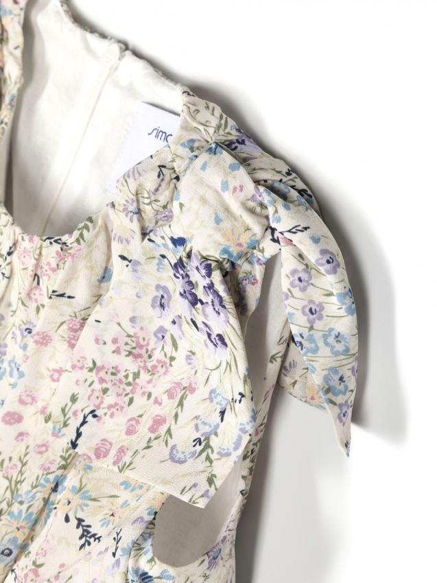 Simonetta Kids - floral-print sleeveless dress