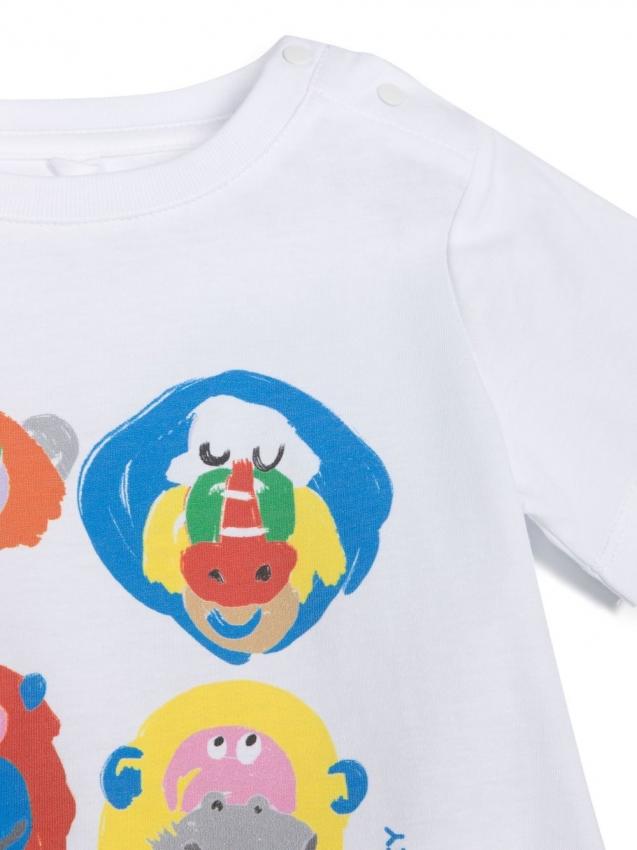 Stella McCartney Kids - monkey-print cotton T-shirt