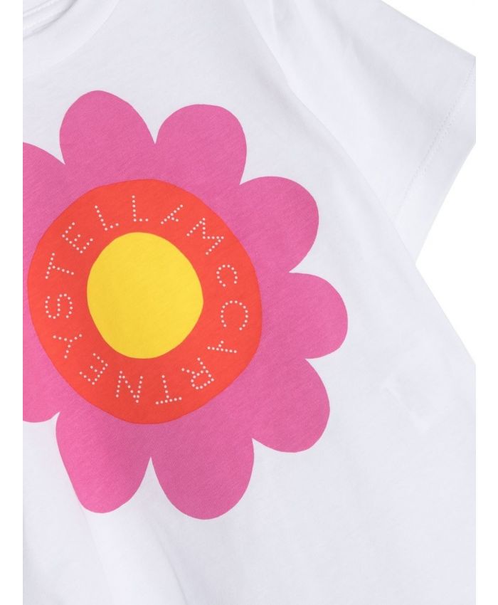 Stella McCartney Kids - flower-print detail T-shirt