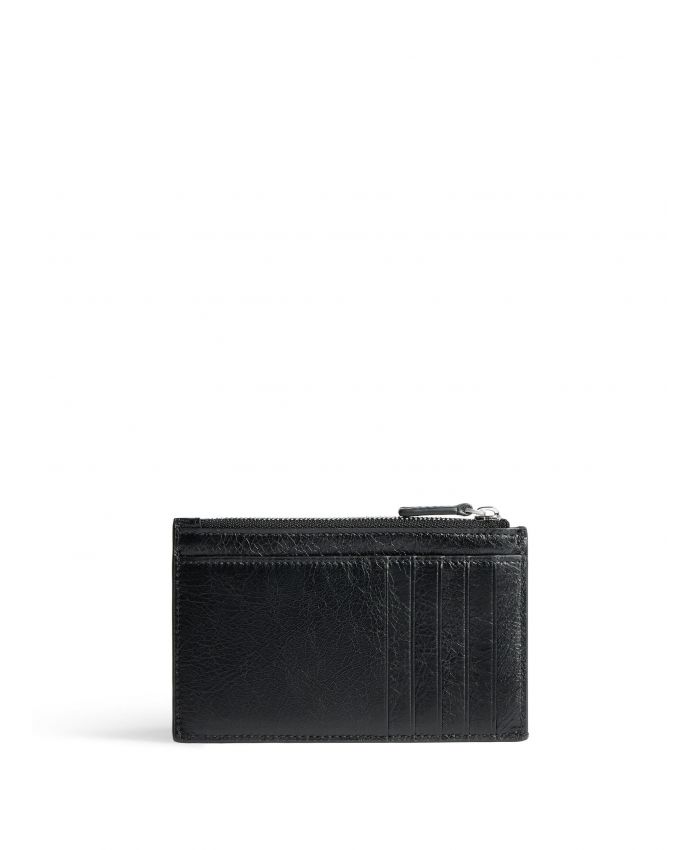 Balenciaga - logo-print leather wallet