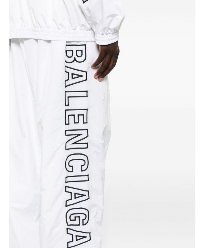 Balenciaga - Embroidered-logo track pants