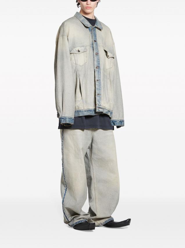Balenciaga - oversized washed denim jacket