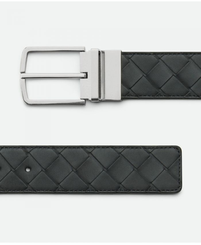 Bottega Veneta - Reversible Intrecciato calfskin leather belt