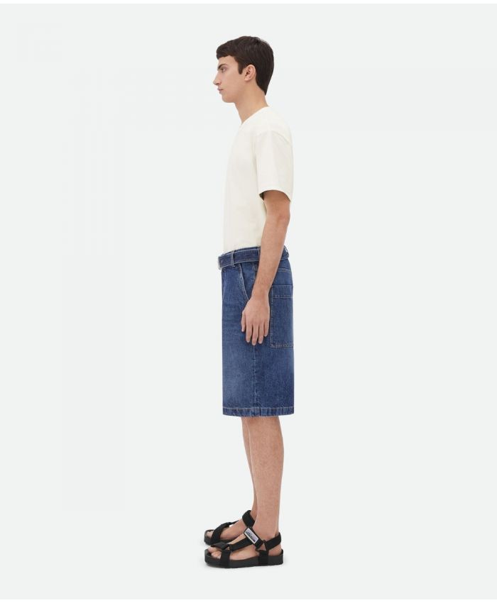 Bottega Veneta - Belted Denim Shorts