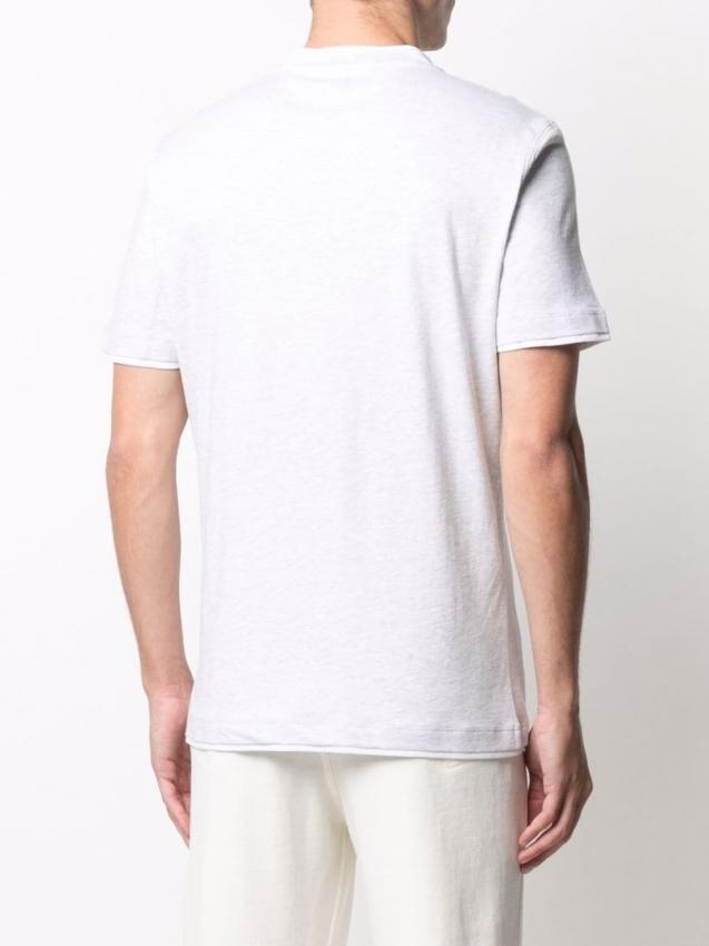Brunello Cucinelli - logo-embroidered cotton T-shirt