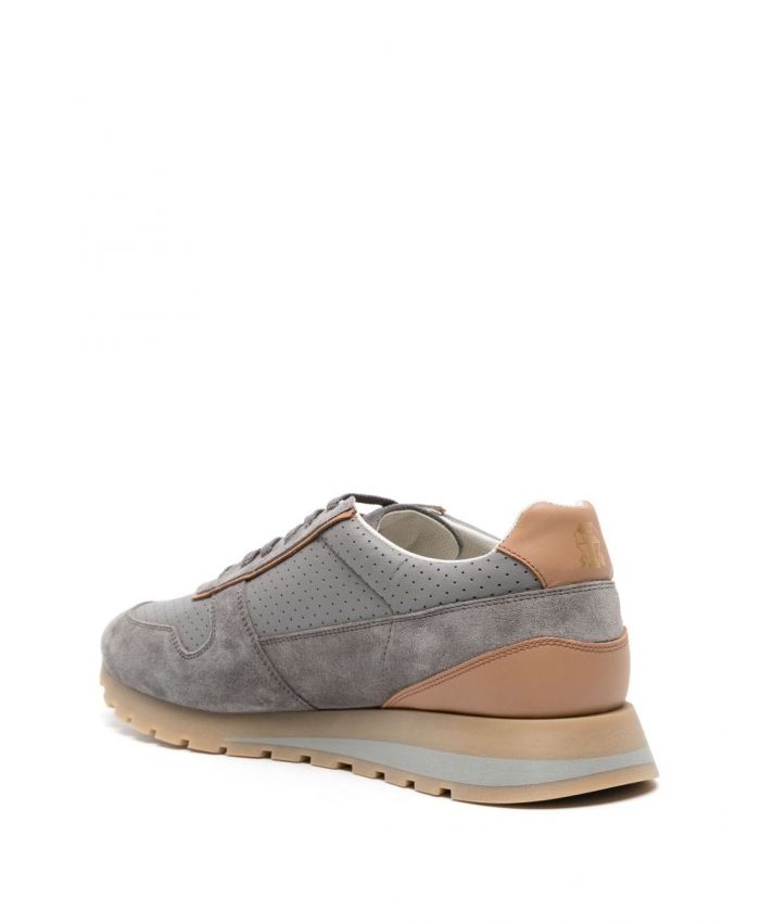 Brunello Cucinelli - perforated suede sneakers