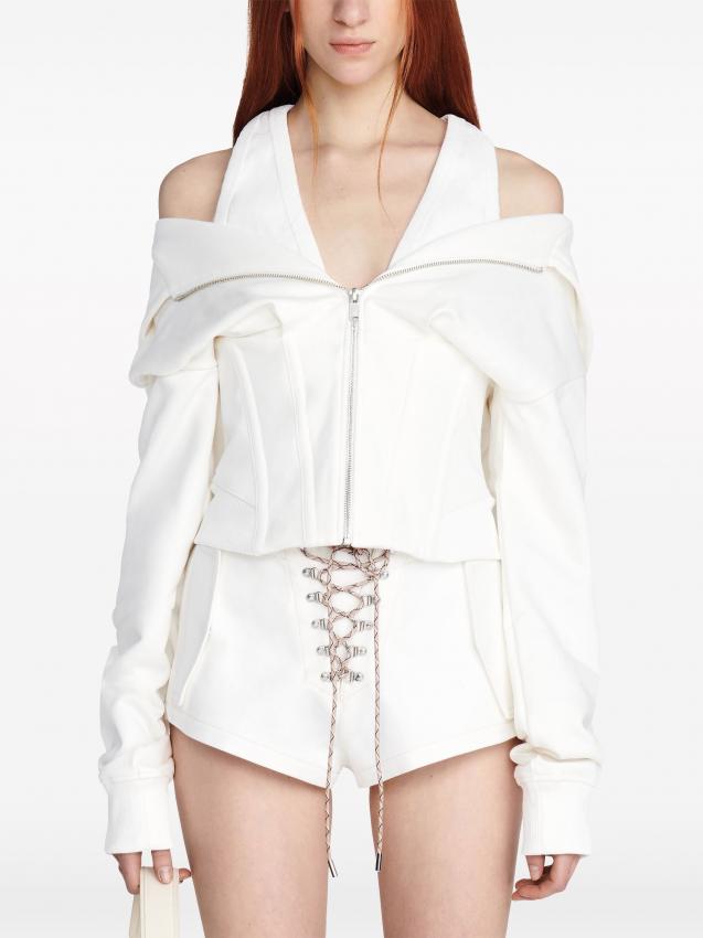 Dion Lee - layered corset-style hoodie